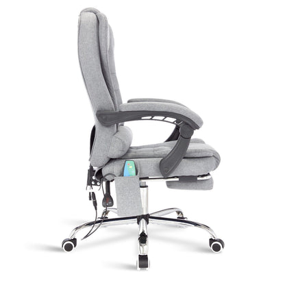 Massage Office Chair Gaming Computer Desk Swivel Recliner Chair Leather Footrest