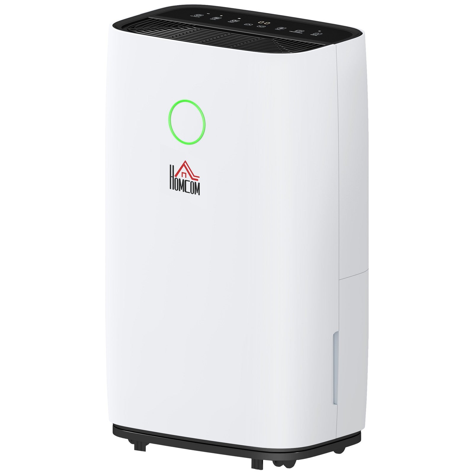 HOMCOM 20L/Day Portable Quiet Dehumidifier for Home, Electric Air De-Humidifier