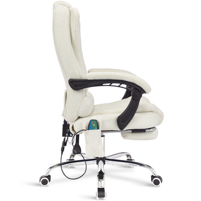 Massage Office Chair Gaming Computer Desk Swivel Recliner Chair Leather Footrest