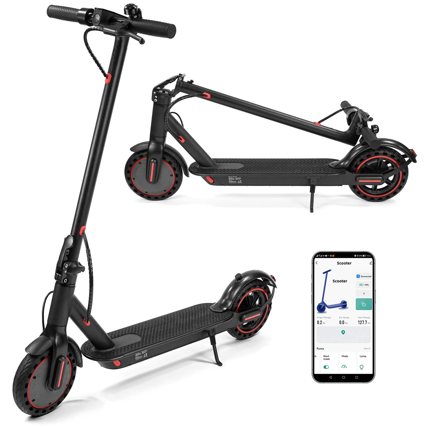 [EU DIRECT] WQ-W4 Pro Electric Scooter 36V 10Ah Battery 350W Motor Recommended Top Speed 25KM/H 8.5Inch Tires 25KM/H Top Speed 25-30KM Max Mileage Range 120KG Max Load Folding E-Scooter