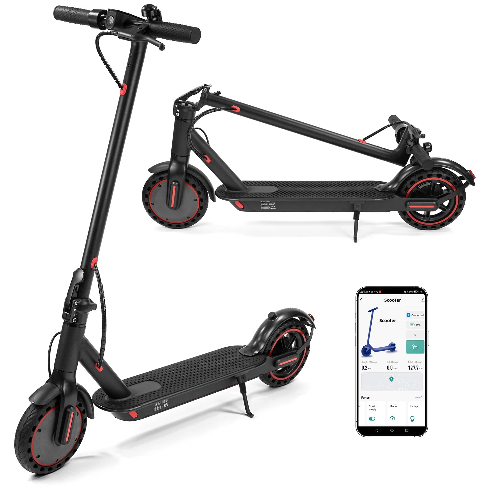 [EU DIRECT] WQ-W4 Pro Electric Scooter 36V 10Ah Battery 350W Motor Recommended Top Speed 25KM/H 8.5Inch Tires 25KM/H Top Speed 25-30KM Max Mileage Range 120KG Max Load Folding E-Scooter