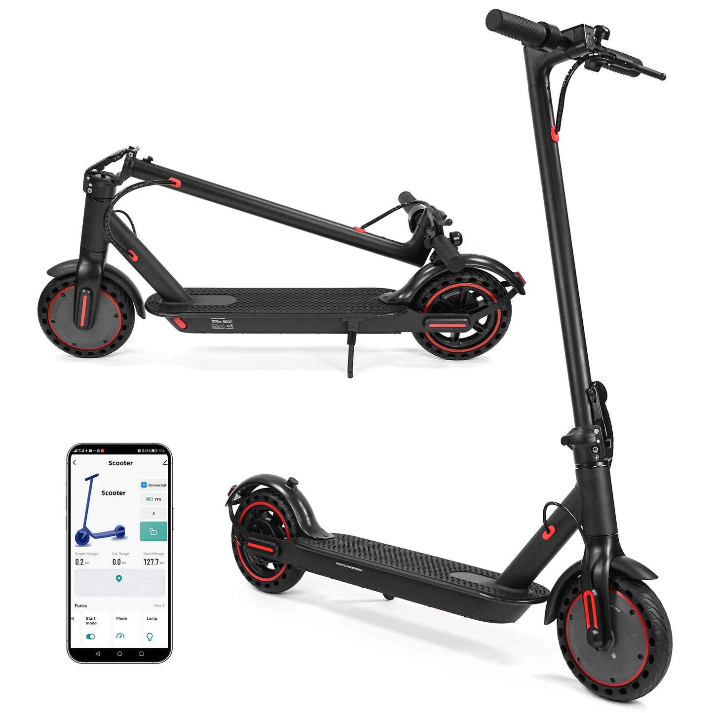[EU DIRECT] WQ-W4 Pro Electric Scooter 36V 10Ah Battery 350W Motor Recommended Top Speed 25KM/H 8.5Inch Tires 25KM/H Top Speed 25-30KM Max Mileage Range 120KG Max Load Folding E-Scooter