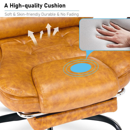 Massage Office Chair Gaming Computer Desk Swivel Recliner Chair Leather Footrest