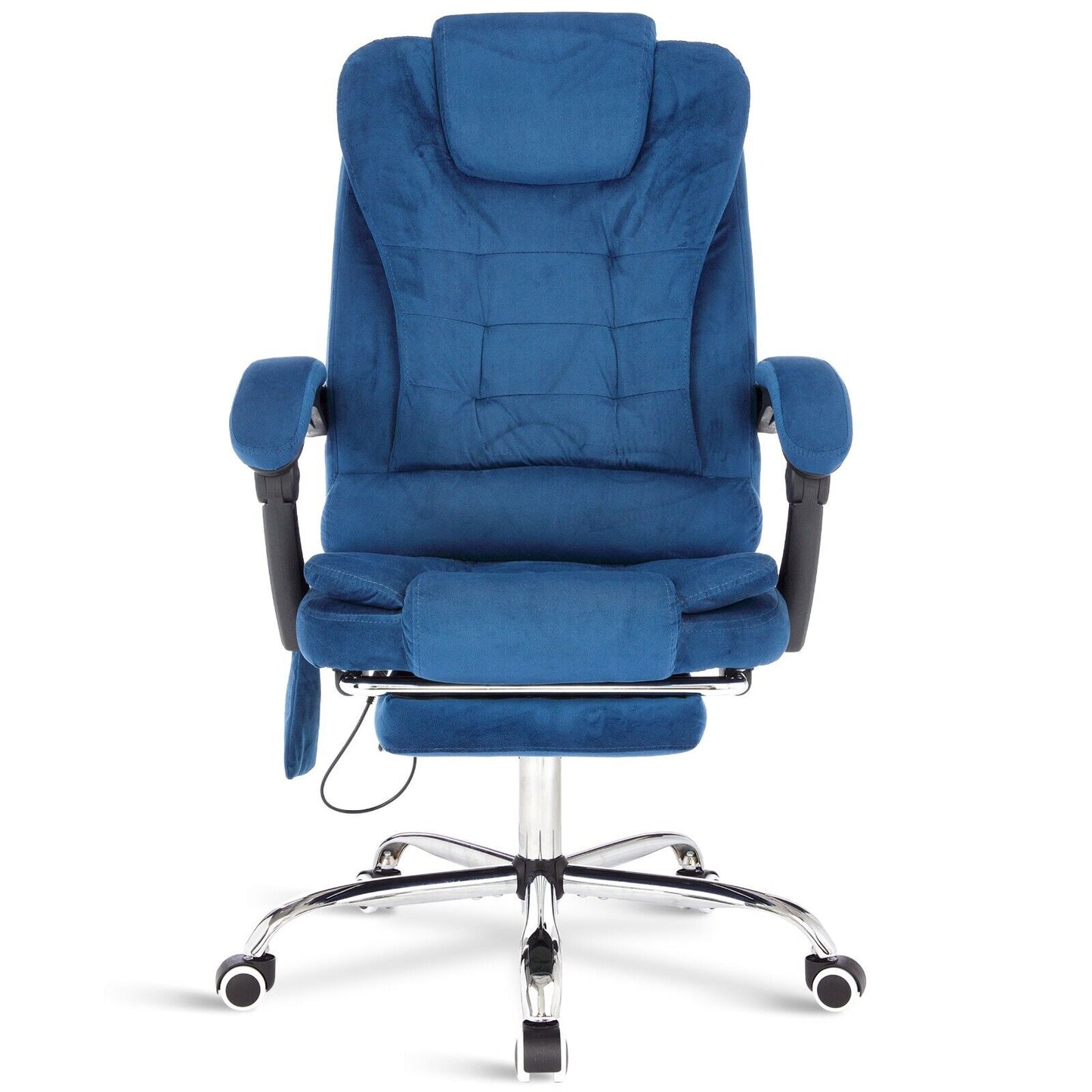 Massage Office Chair Gaming Computer Desk Swivel Recliner Chair Leather Footrest