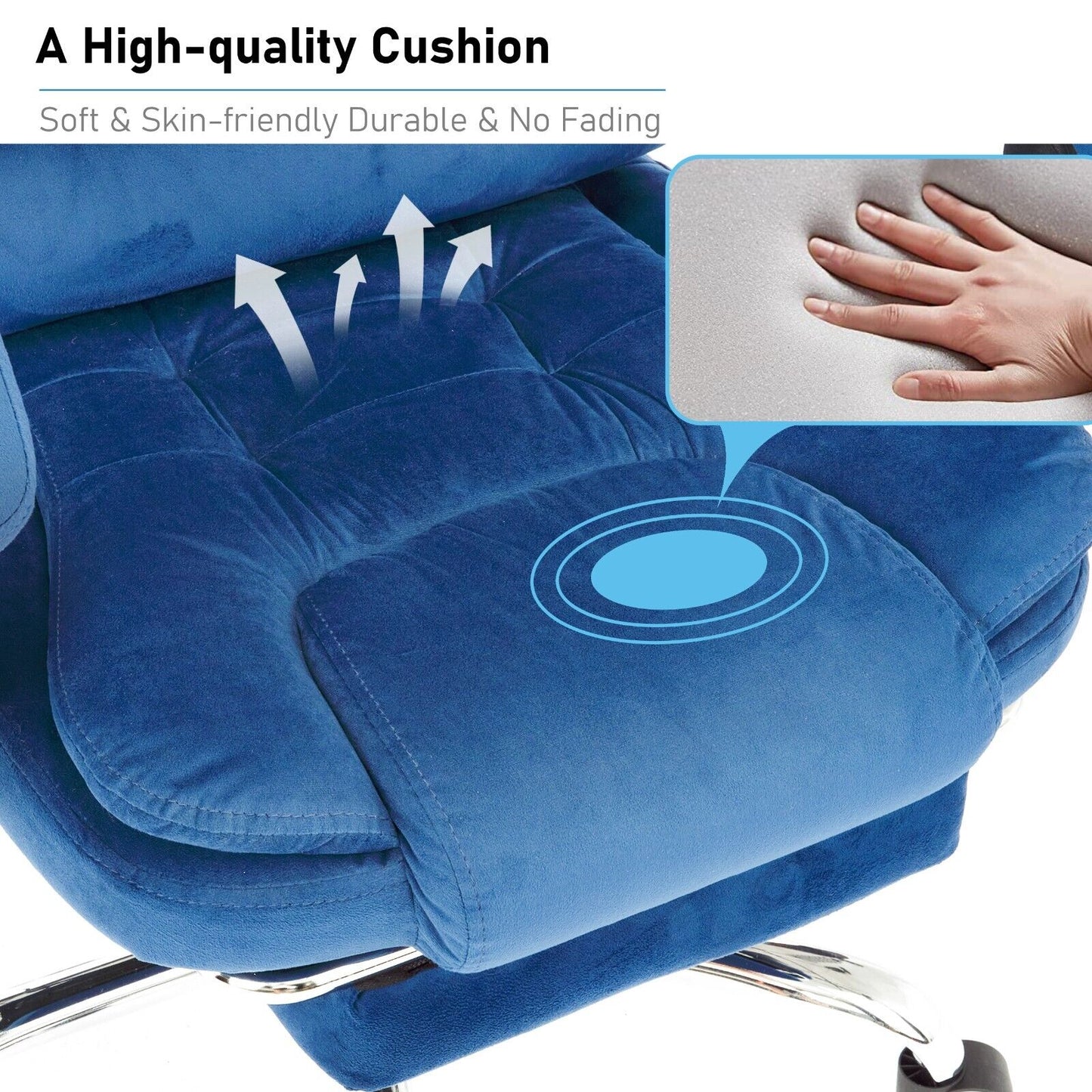 Massage Office Chair Gaming Computer Desk Swivel Recliner Chair Leather Footrest