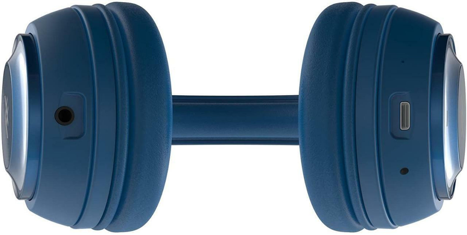 Ifrogz Bluetooth Headphones Aurora Noise Isolating On-Ear Controls + Mic- Blue